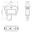 Picture of Rocker On/Off Switch 13.5 X 30.5MM (2 PIN)